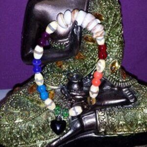 TDD Custom Made One Size Fits Most Chakra (#1580) Puka Shells Yoga Bracelet